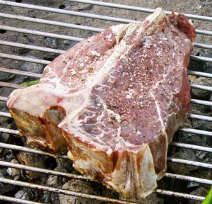 steaky na grilu